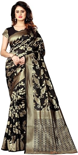 Sugathari Women's Banarasi Saree Pure Kanjivaram Silk Saree Soft new ladies 2023 Design Wear Sarees Latest Cotton Party Sa...
