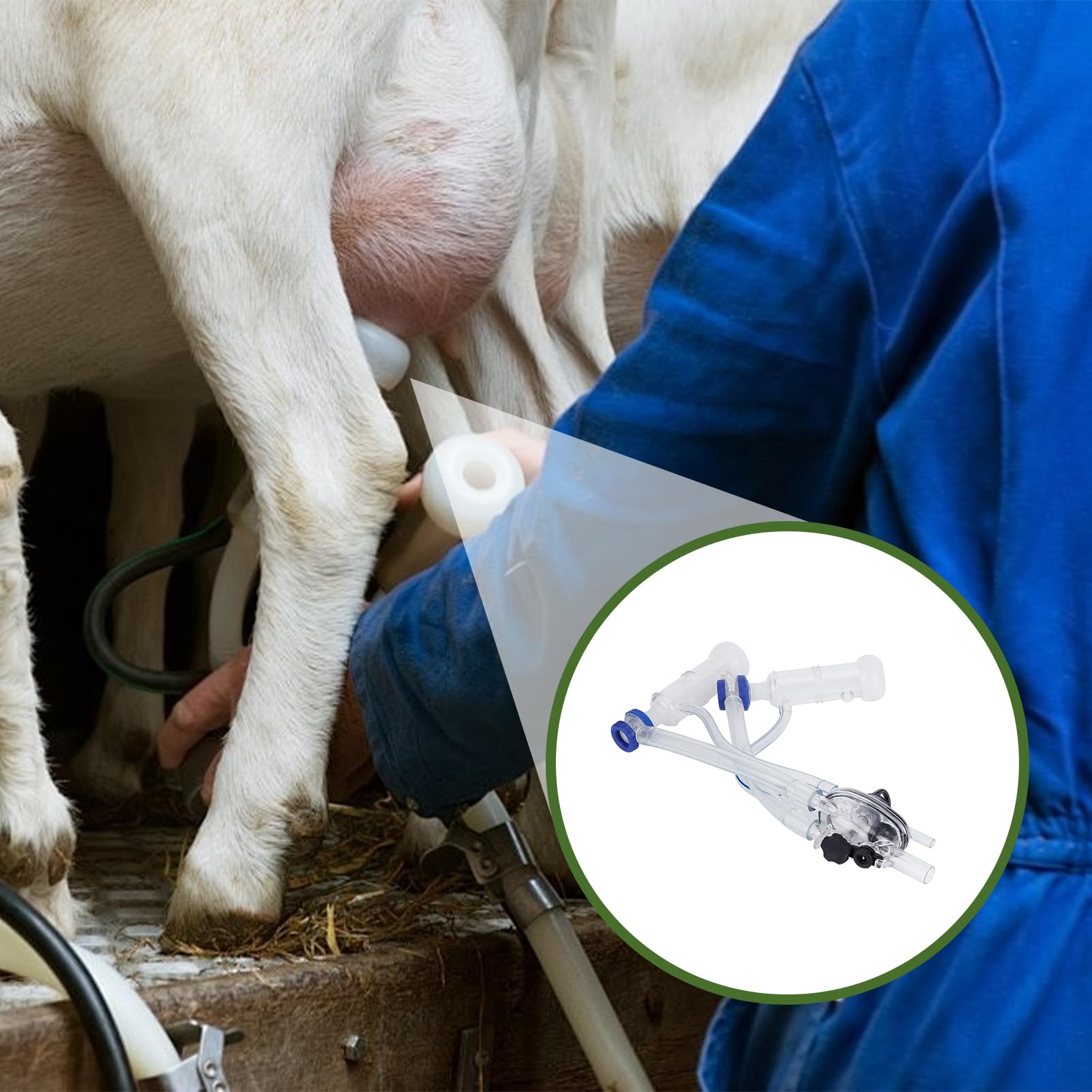 Melkzitzenbecher Schaf Melkzeug Gruppen Silikon Kunststoff Ziegenmelkmaschine Ziegenschaf Melkklaue Kit für Melkmaschine Ersatzteile
