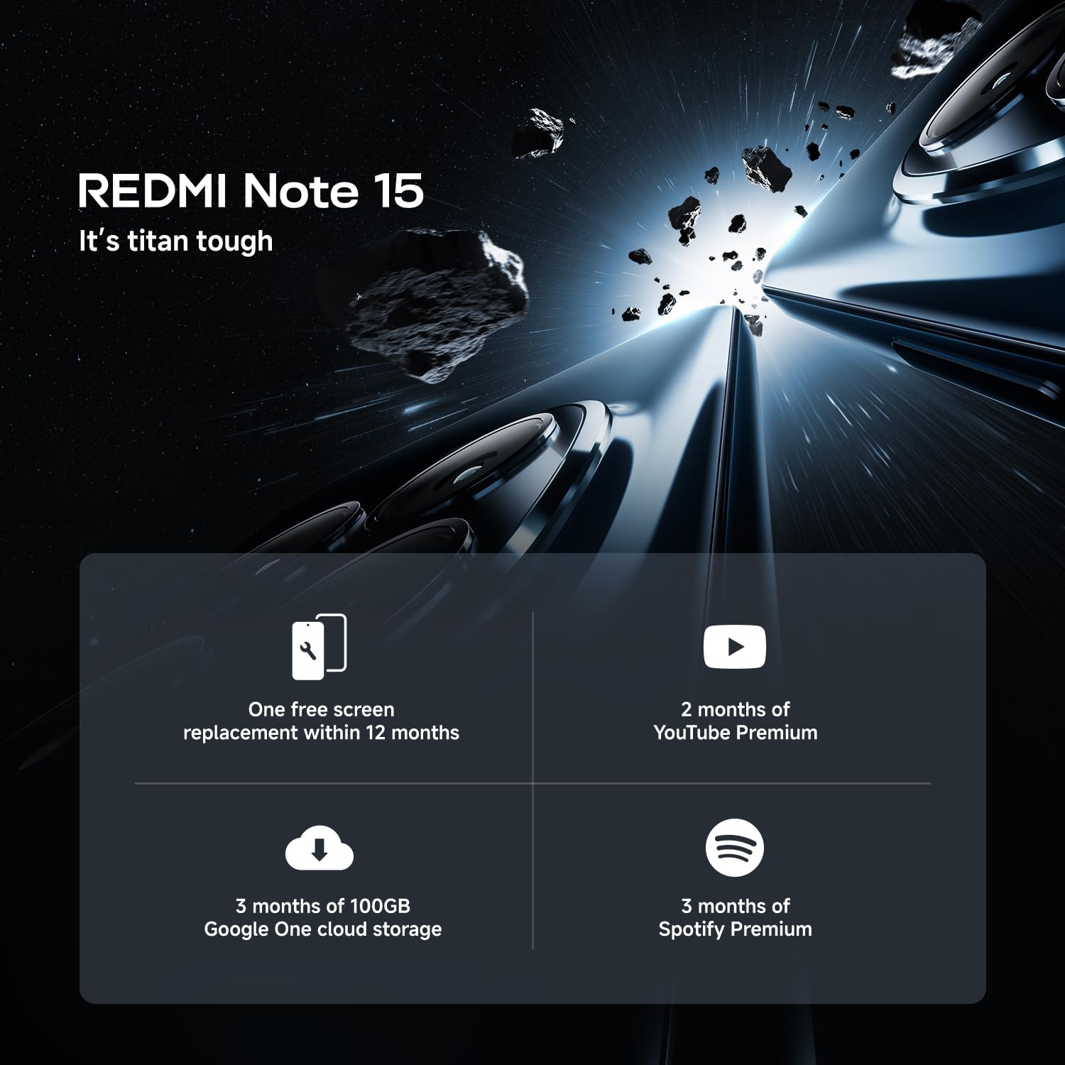 XIAOMI Redmi Note 15 Smartphone (8+256 GB) – Handy mit Android, 6000-mAh-Akku, wassergeschützt, 108-MP-Kamera, 6,77" FHD+ Display, Forest Green, 2 Jahre Garantie