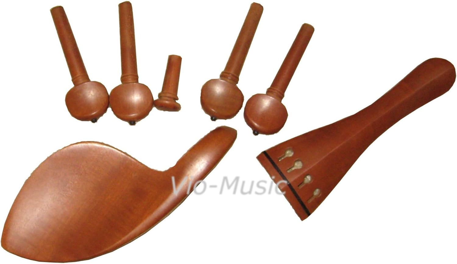 Fullsize 4/4 Violin Chin Rest, Pegs,and End Pin Musical