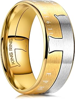 9mm Cross Rings – Wide Christian and Catholic Rings For Men & Women – Designed in USA