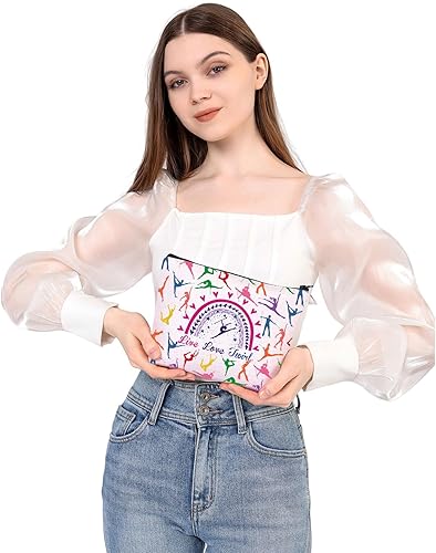 Miniatura 6 de WSNANG Baton Twirler Bolsa de cosméticos Live Love Twirler Bolsa de maquillaje Twirler Regalo para mamá Regalo de Baton Girando Regalo Gimnasta