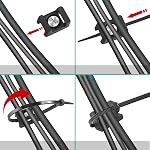 Cable Tie Mount Base Saddle Type Mount Wire Holder, Cable Zip Ties with Self-Locking (150 x 3.5mm) and Deep Thread Pan Head Screws (100 Pieces, BLACK)