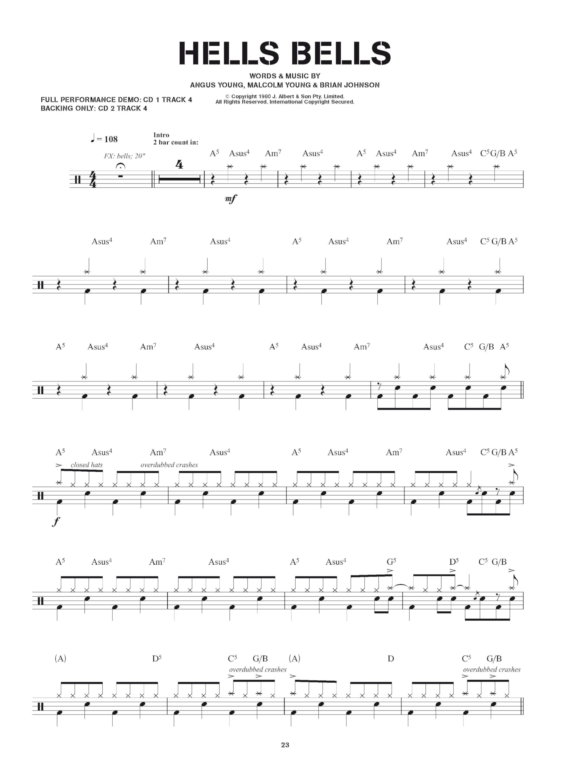 Play Drums With... The Best Of AC/DC. Comprend Enregistrement(s) en ligne