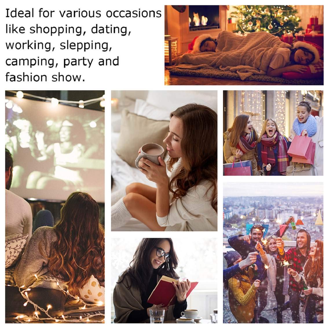 heekpek Poncho Donna Elegante per Inverno Reversibile Donna Sciarpa Oversize Poncho Fatti a Maglia Poncho Multifunzione Mantelle Scialle Vintage Scialle Coprispalle Elegant