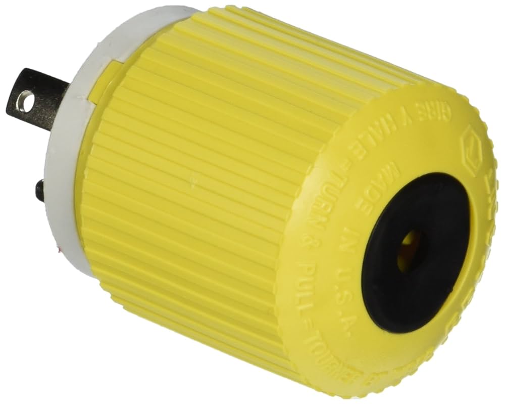 Hubbell Wiring Systems HBL328DCP Locking Plug, 30A, 28 VDC