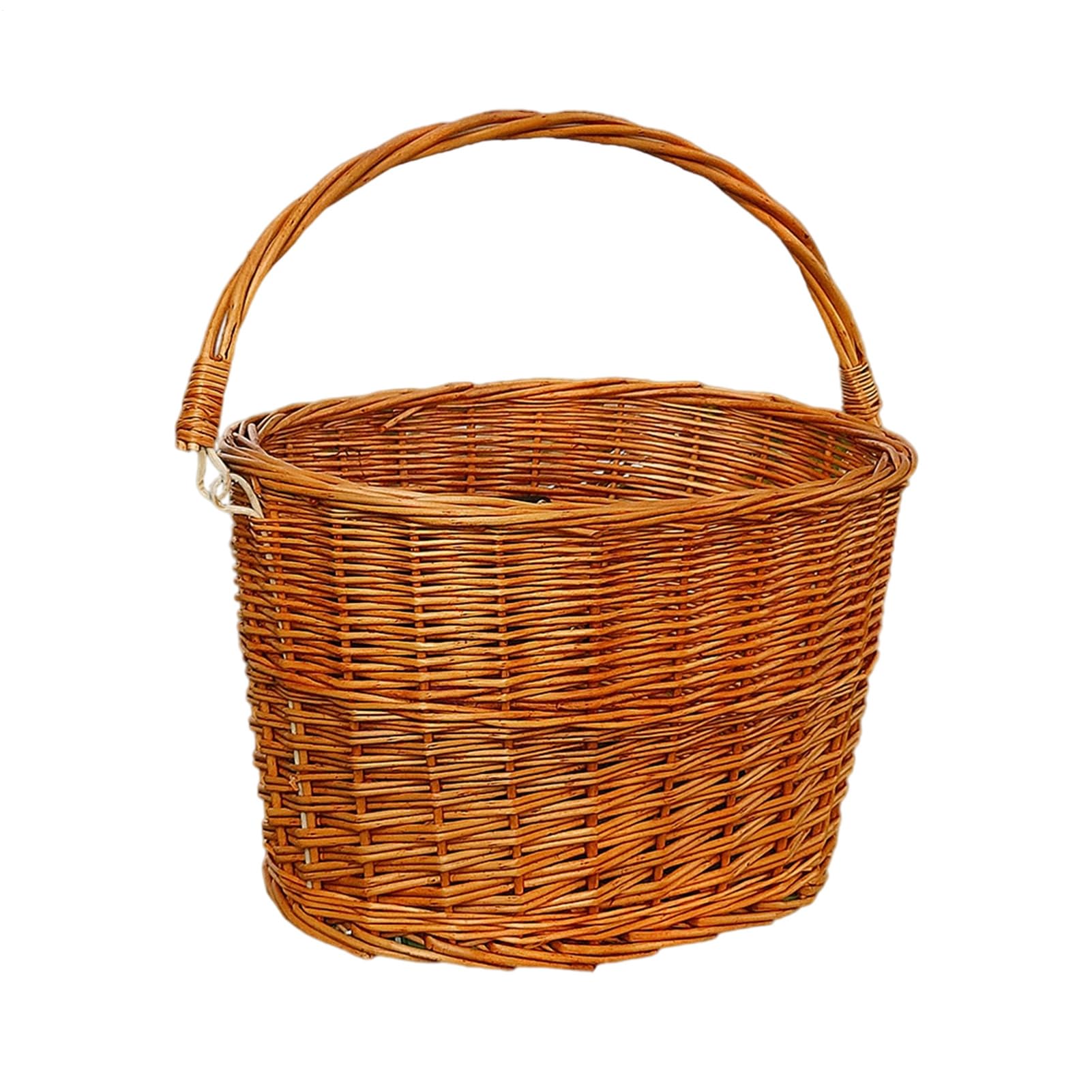 Panier de vélo en osier idéal pour vos courses au marché et pique-niques
