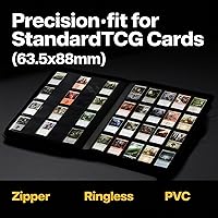 Vista 3 de Carpeta de tarjetas intercambiables de 2000 bolsillos, 20 bolsillos compatible con MTG, tarjetas deportivas y otras tarjetas de intercambio