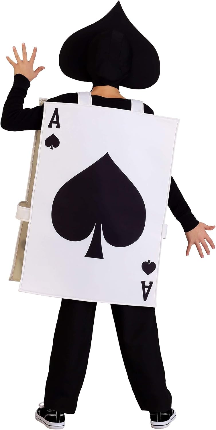 Ace of Spades Costume for Kids - Tunic and Hood with Foam Panels