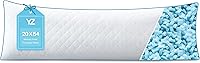 YZHOME Adjustable Shredded Memory Foam Body Pillow Insert - Firm Support for Side Sleepers, Pregnancy & Back Pain Relief, 20x54 White Washable