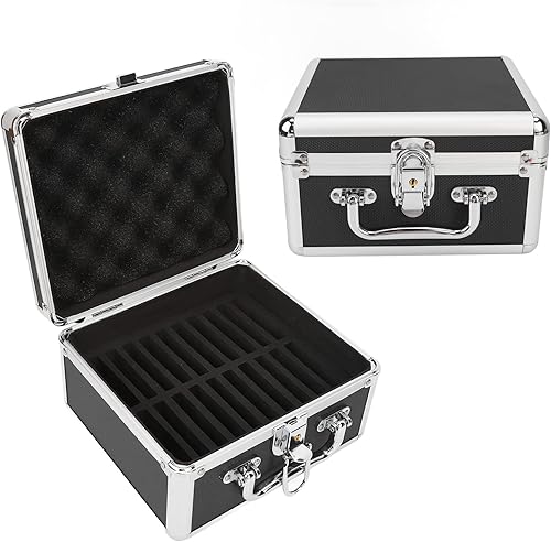 Miniatura 8 de Caja de almacenamiento de disco duro de 2.5 pulgadas, 20 bahías, caja de protección de disco duro de 2.5 pulgadas, funda de disco duro con mango de