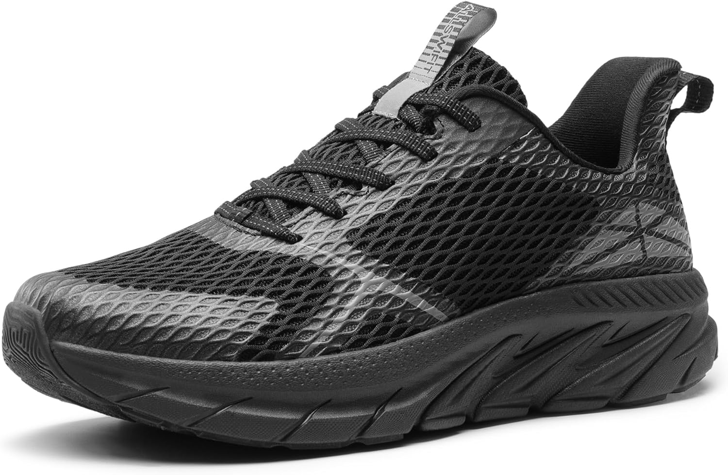 similar Men's Comfortable Walking Shoes Running Tennis Athletic Gym Workout Cross Training Sneakers 7.5 All Black