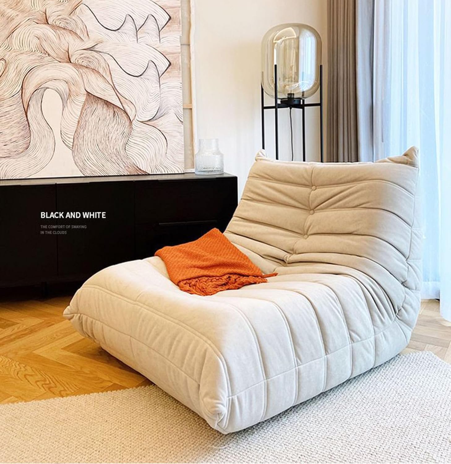 YAXANSIH Lounge Lazy Floor Sofa, Lazy Floor Sofa, Fireside Chair, Sofa ...