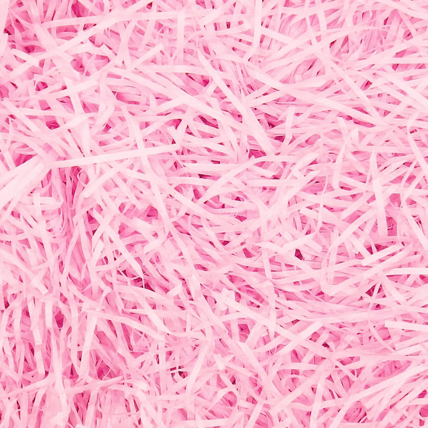 500g Shredded Tissue Paper, Raffia Shredded Paper for Gift Boxes Hampers Packaging,Tissue paper Ideal Hamper Stuffing Filling Suitable for All Occasions (Pink)