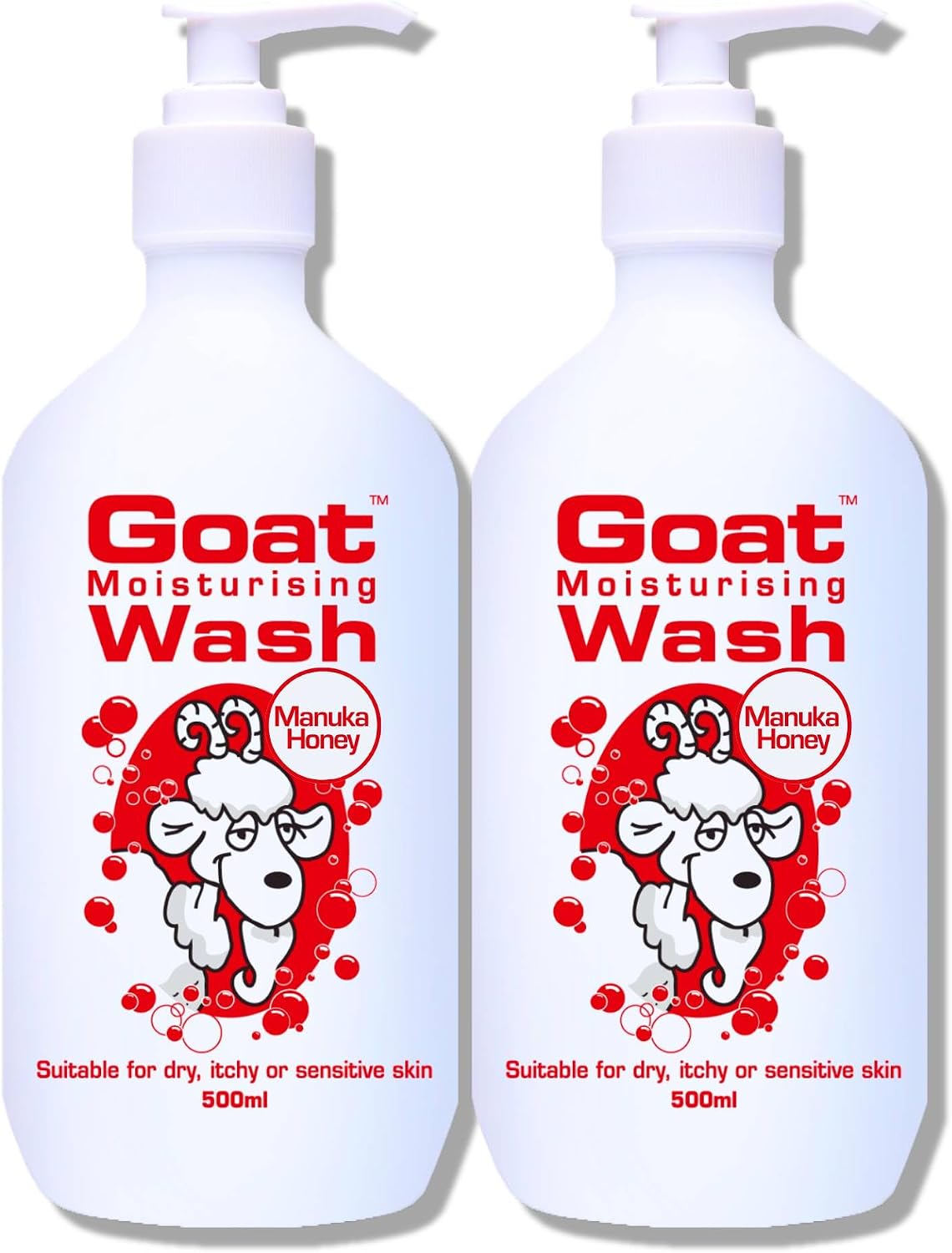 Goat Soap Moisturizing Body Wash Duo Pack Manuka Honey