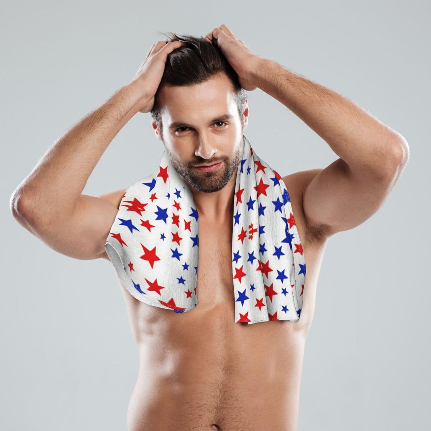 Sky Star Print Hand Towels for Kitchen, Decorative Bathroom Towels Decor Farmhouse Cute for Men Women Gifts