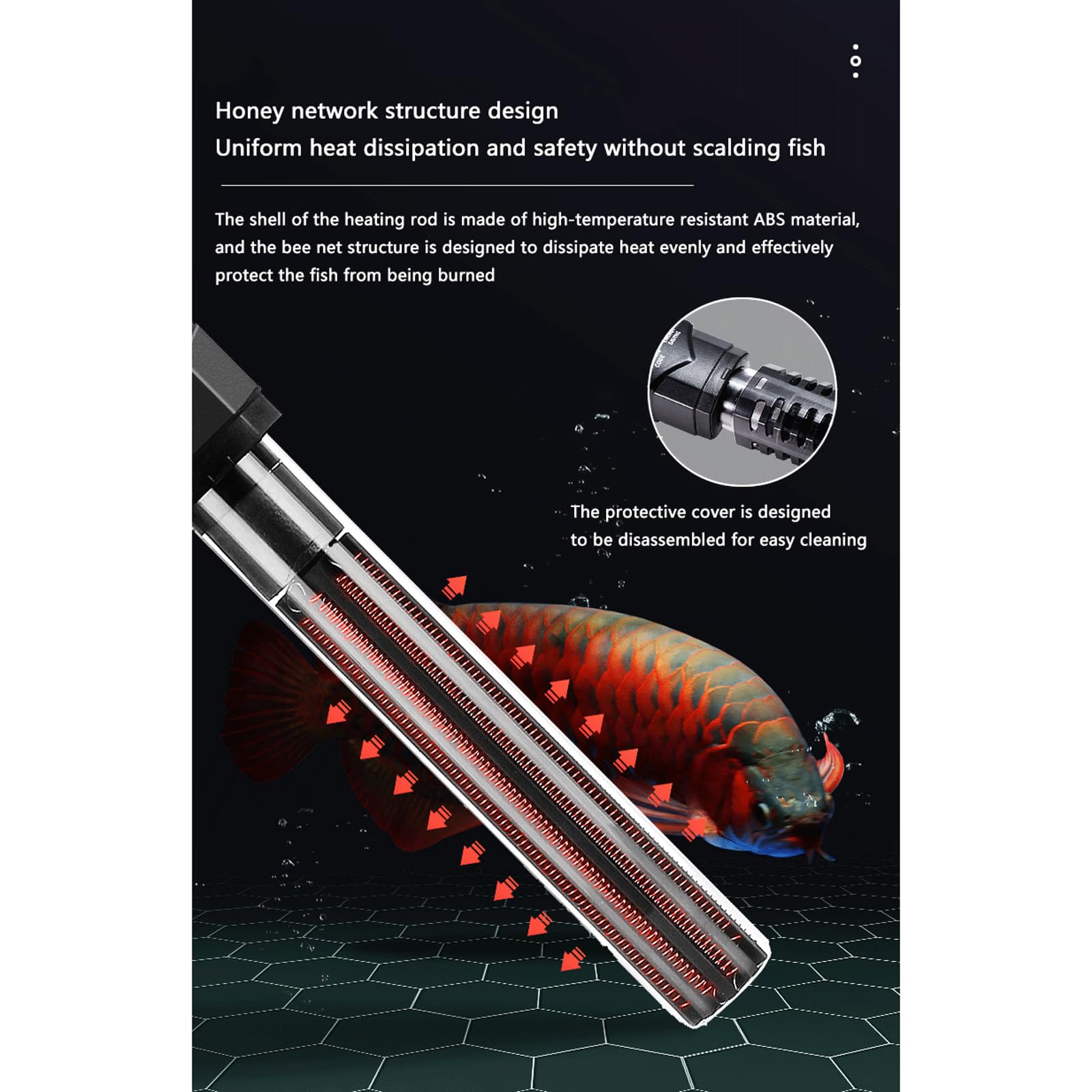 Calentador Acuario Acuario Calentador Varilla Automática Inteligente Ahorro De Temperatura Constante Potencia Calentador,500W