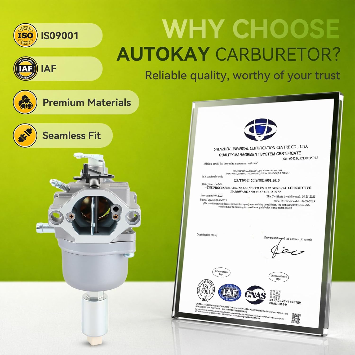 AUTOKAY 799727 698620 Carburetor Compatible with Brigg 791886 495935 690194 498061 499153 287707 287777 28N707 28N777 28Q777 14hp 15hp 16hp 17hp 18hp Engine with 496894S Filter