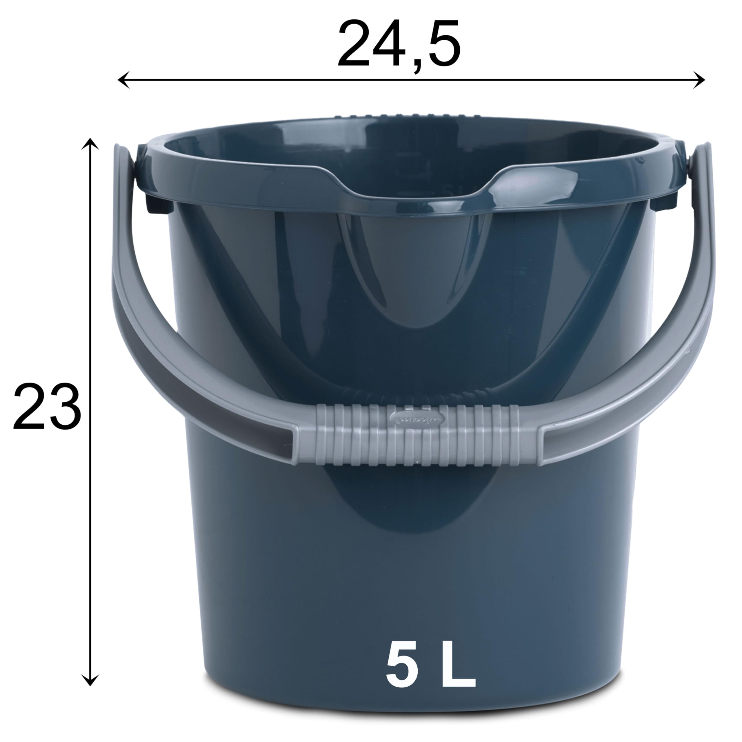 House Naturals 5-Gal Blaue Eimer (3er-Pack) Mit Deckel – Lebensmittelecht, BPA-frei, 90 Mil, USA-made