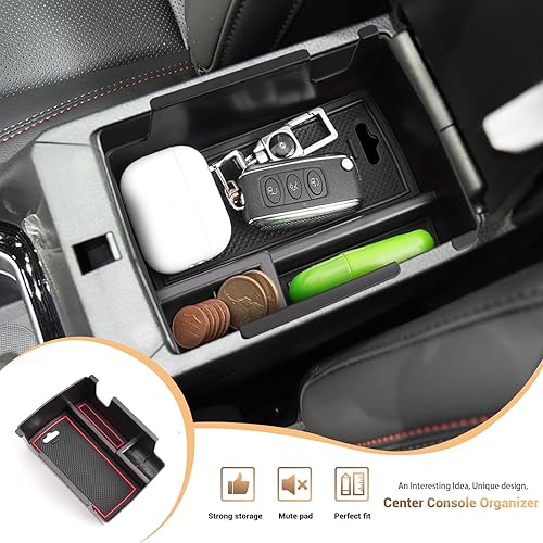 Miniatura 2 de YEE PIN Organizador de consola central para Dodge Hornet 2023 2024 2025 Hornet GT Organizador de consola del medio Hornet GT Plus Bandeja de consola