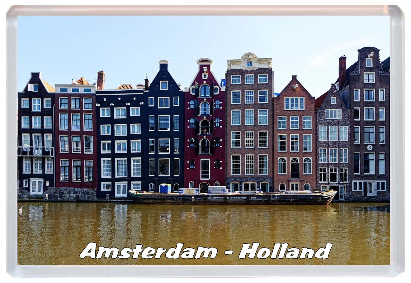 Baked Bean Store Multicolor Amsterdam - Holland - 96 X 67Mm Jumbo Fridge Magnet/Magnets Bbsfhm222