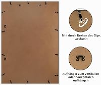 Hliníkový rám na obrazy Giftgarden 70x100 cm biely, nástenný fotorám so strieborným hliníkovým profilom 4