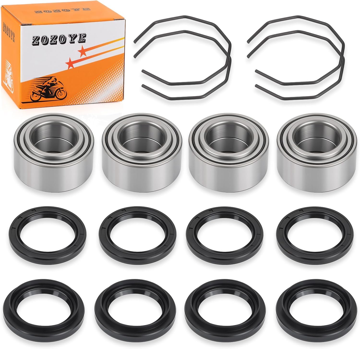 For Arctic Cat 250 300 375 454 500 4x Front or Rear Wheel Bearing + Seal 0402-275