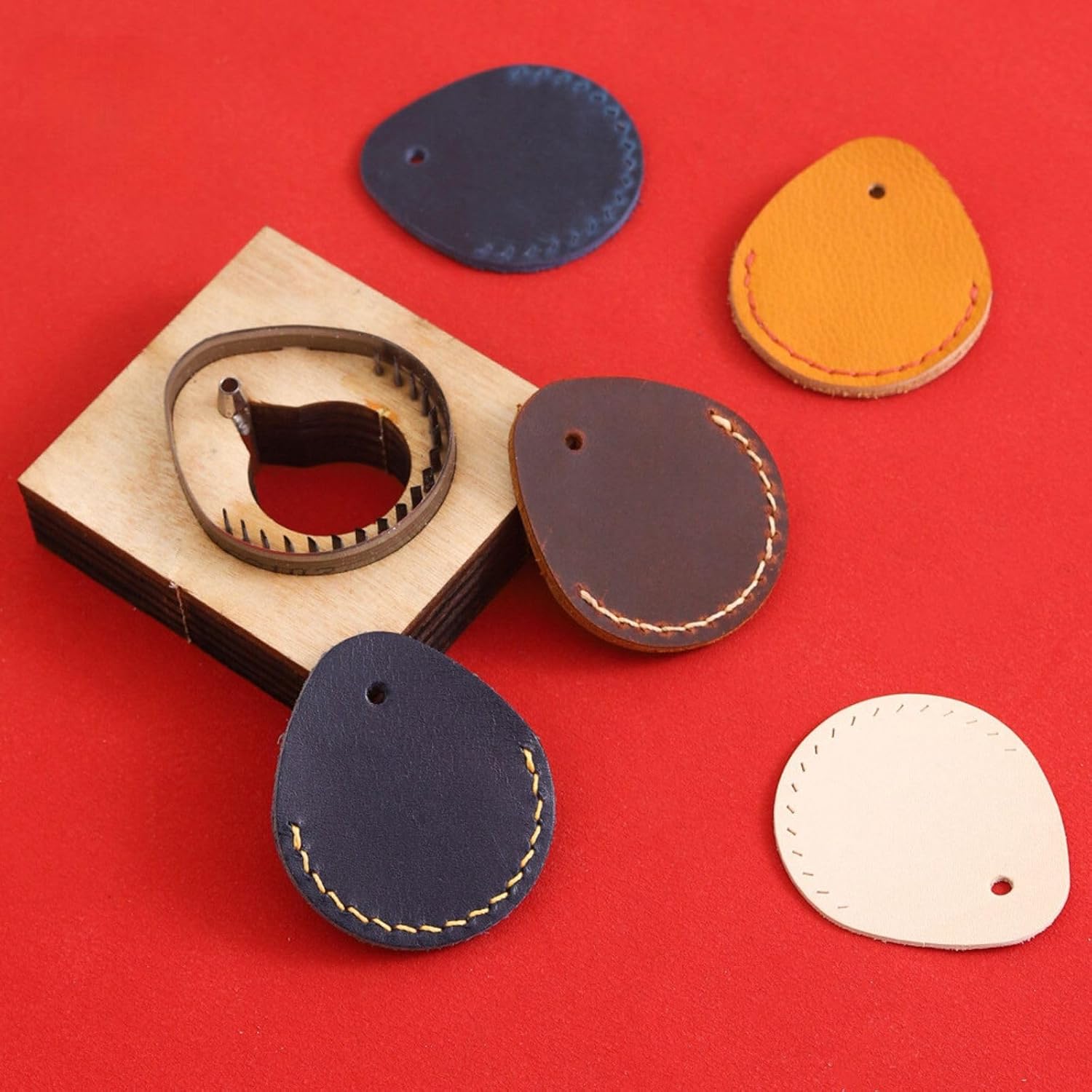Leather Cutting Mould Wooden Dies Manual Templates for Punching Strap DIY Key Craft