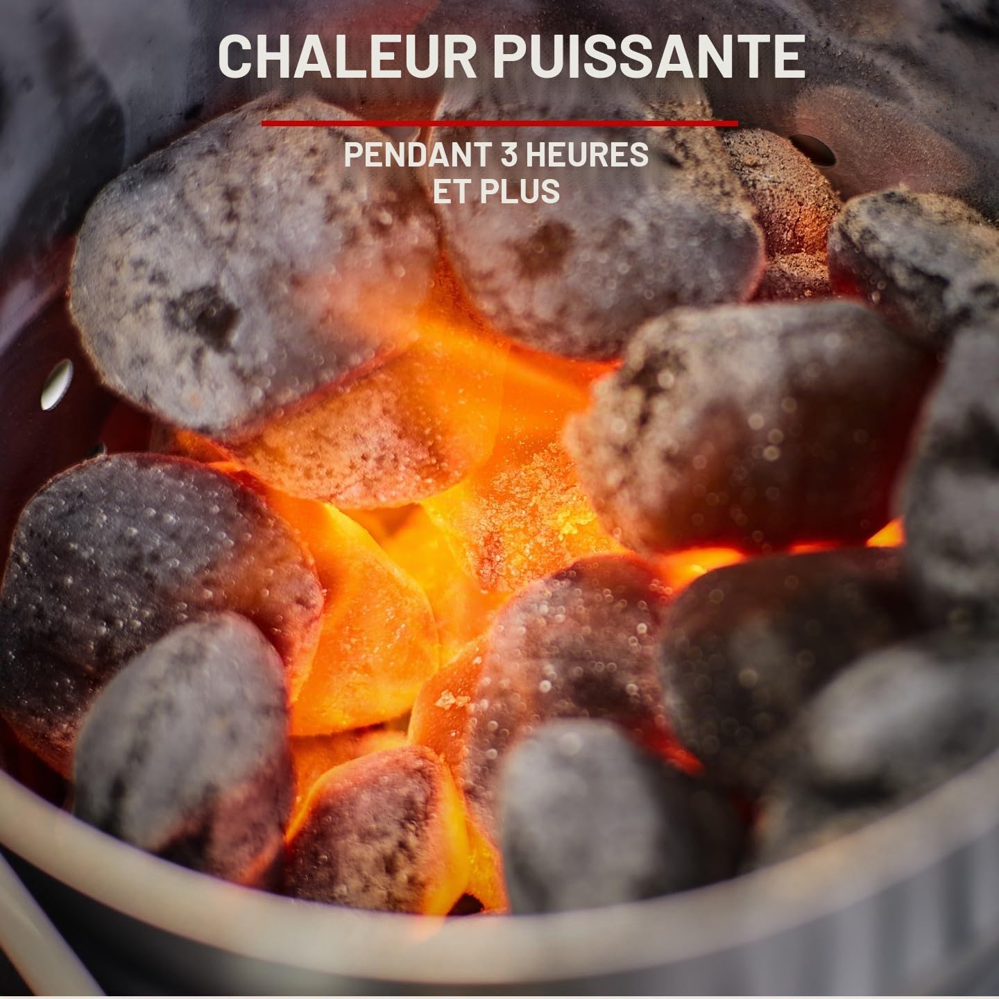 Weber Briquettes de Charbon de Bois Naturel pour Barbecue, Allumage Rapide 20 Min, Longue Combustion 3 Heures, 4 kg