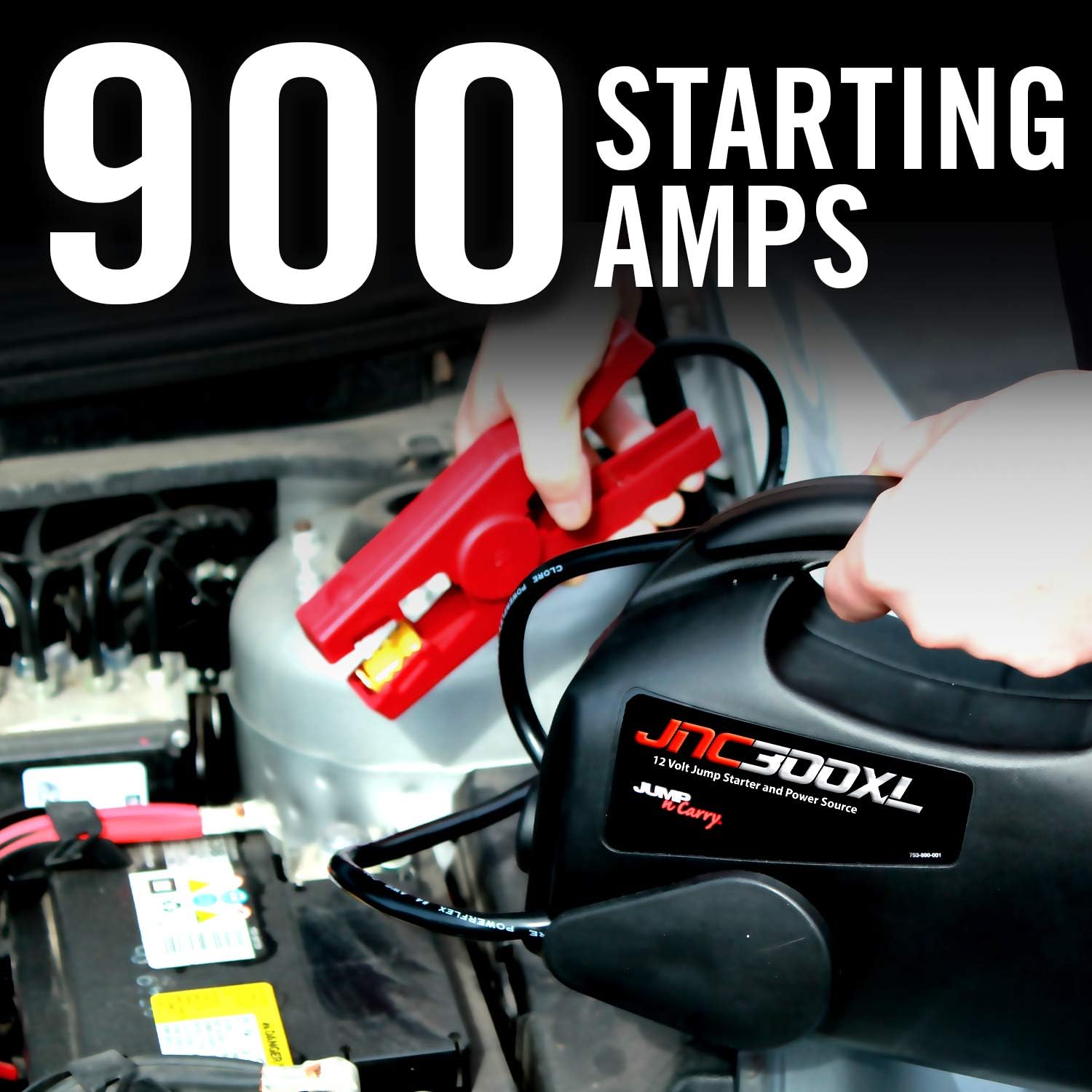 Clore Automotive Jump-N-Carry JNC300XL 900 Peak Amp Jump Starter