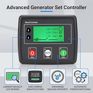 Auto Mains Failure Control Module SelfStarting LCD Controller DSE4520 Generator Controller for Electronic Engine Generator Set Applications