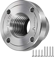 Vista 1 de Placa frontal de torno de madera de acero de 2 pulgadas, placa frontal para torno de madera, placa frontal de torno apta para husillo de 1 pulgada x