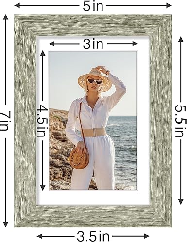 Vista 374 de Vittanly - Juego de 9 portarretratos, plexiglás resistente a rupturas, exhibe fotos de 12 x 12 pulgadas o, con paspartú, de 8 x 8 pulgadas, marcos