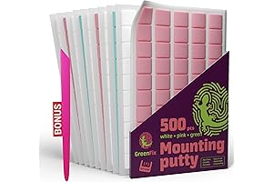 500pcs Reusable Wall Tack Putty for Hanging - Colorful Poster Putty