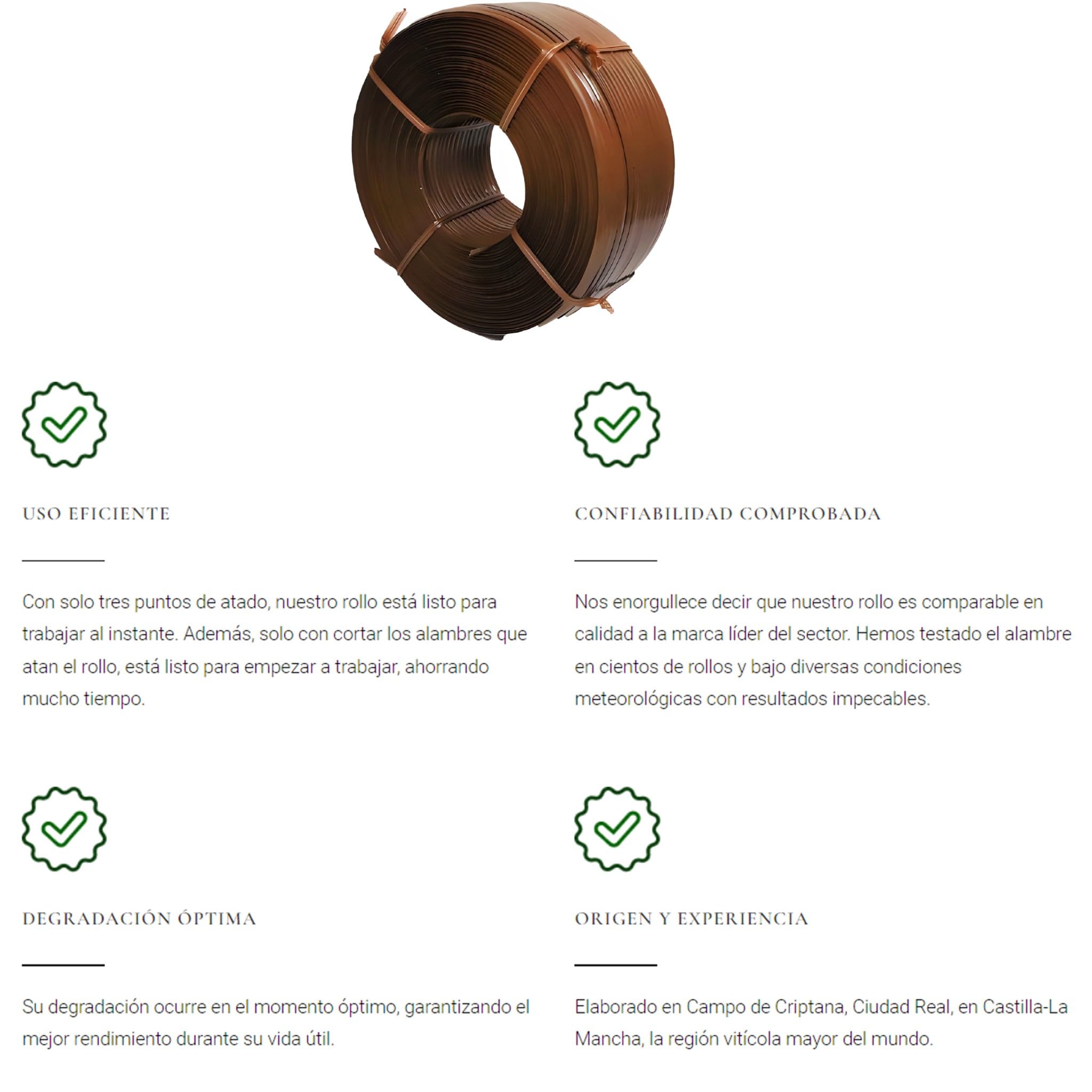 Bricoloco Filo di legatura per intonacare piante 200 metri 1500 legati, compatibile con la legatrice Pellenc AP25 - Nastro per legare piante auto-degradabile (15)