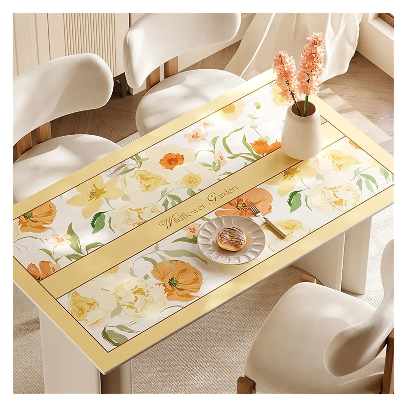 Tappetino da scrivania in pelle Tovaglia moderna in pelle impermeabile, resistente all'olio, al calore, tovaglietta da pranzo for la casa(Color 4,75 * 140cm)