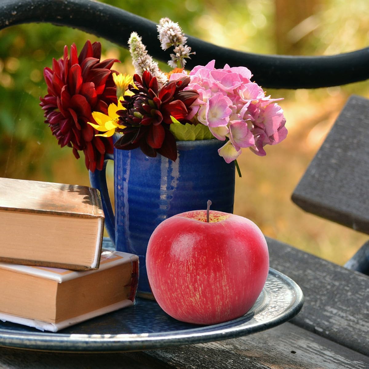 BETOOKY 5pcs Simulated Red Foam Fruit Model Realistic Artificial Decoration for Home Kitchen Table Display