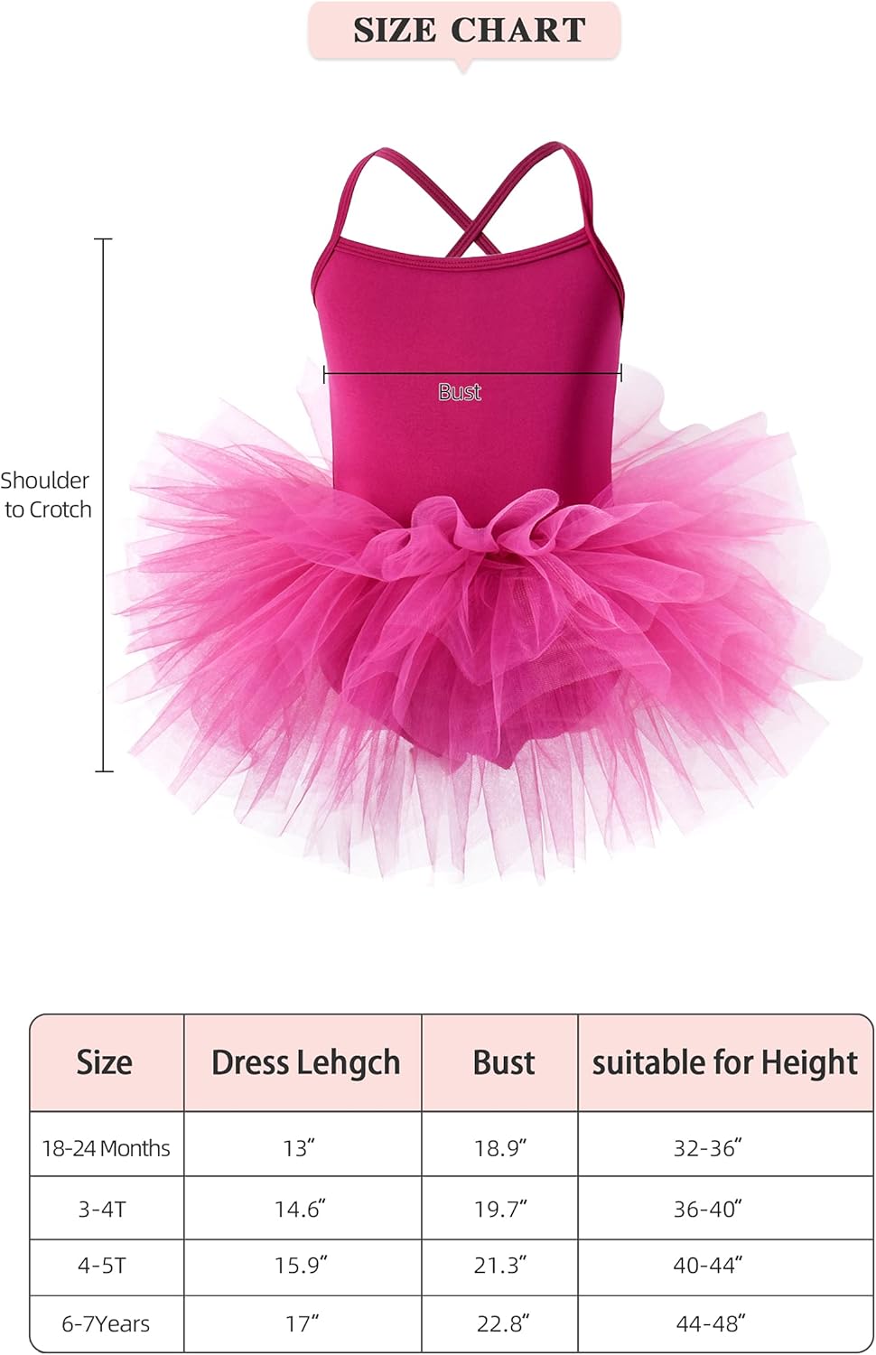 Toddler Girls Ballet Skirted Leotards Strap Dance Tutu Dress Party Costumes 2-8T : Clothing, Shoes & Jewelry