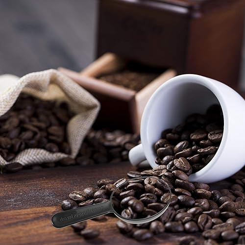 Miniatura 3 de Penta Angel Cucharas medidoras de plástico de mango corto de 0.25 onzas, cucharadas para café, té, azúcar, cereales y leche en polvo (negro)