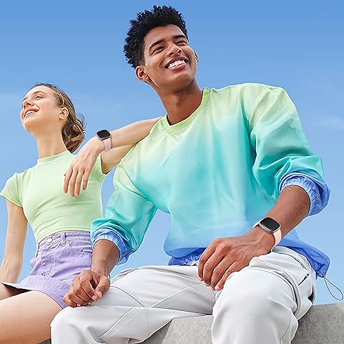 Vista 105 de Odbeai Compatible con correas Fitbit Sense y Sense2/Versa 3 y 4 bandas para mujeres y hombres, correa deportiva de repuesto suave, accesorios