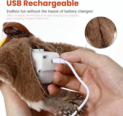 Miniatura 3 de Juguetes para gatos de interior con pájaros voladores