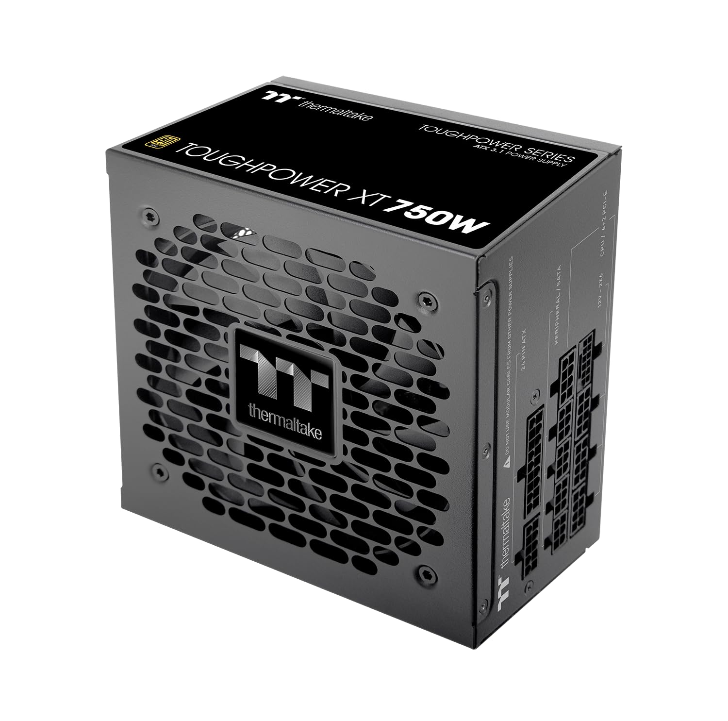 Thermaltake Toughpower XT 750W | ATX 3.1 Netzteil | 80 Plus Gold | PCIe 5.1 | 12V‑2x6 | Vollmodular | Smart Zero Fan | Sehr leiser 120‑mm Hydraulic Bearing Lüfter | Schwarz