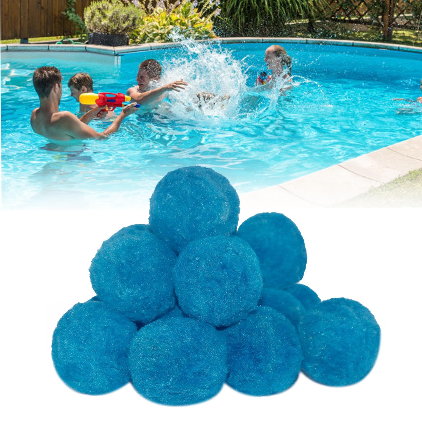 Fdit Boules Filtrantes, Filtration Réutilisable pour Sable de Piscine