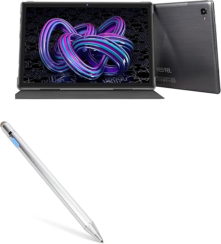 BoxWave - Lápiz capacitivo compatible con YESTEL Android 11 Ultra Strong Tablet T5 (10 pulgadas), AccuPoint Active Stylus, lápiz digital electrónico