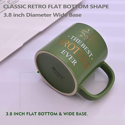 Miniatura 3 de Miicol Taza de café divertida de 16 onzas, taza de café verde, taza de té de cerámica grande, idea de regalo para hombres, hermano, taza de té,