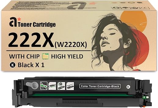 Compatible for HP LaserJet 222X Toner Cartridge Replacement Toner W2220X Black Cartridge for HP LaserJet Pro 3288dw 3288dn MFP 3388sdw 3388fdw 3388fdn Printers, 1 Pack