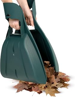 Pure Garden Leaf Scoops Hand Rakes - Set of 2 Lightweight Durable Claw Grabbers for Leaves, Mulch, Gardening, Yard Work - Green