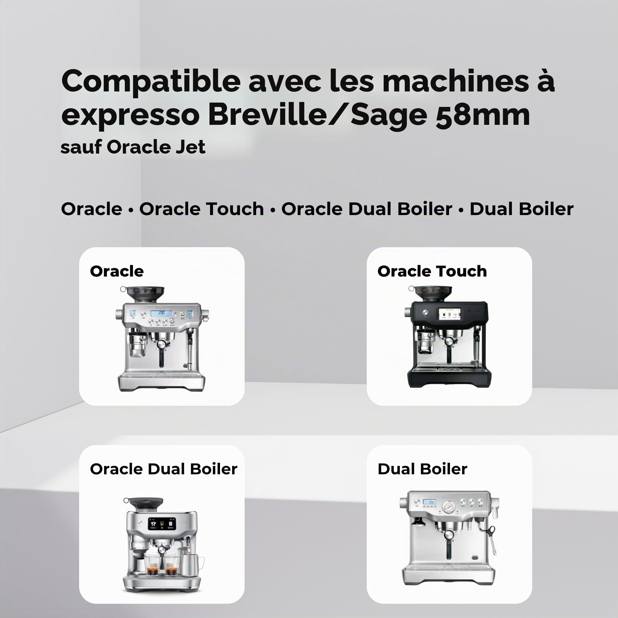 Kit de précision en acier inoxydable compatible avec double chaudière Breville/Sage