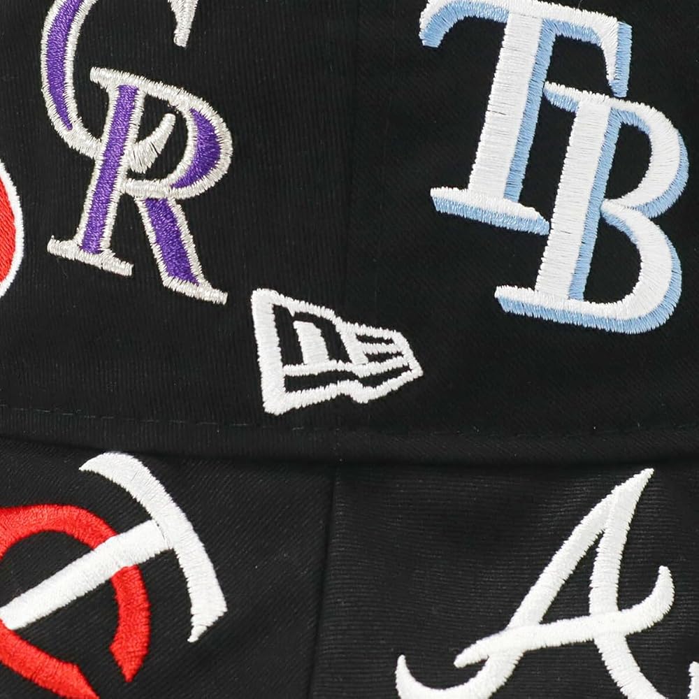 Amazon | [ニューエラ] バケットハット MLB・NBA オールオーバーロゴ