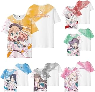蓮ノ空女学院スクールアイドルクラブ tシャツ 半袖 日野下花帆 乙宗梢 村野さやか 夕雾缀理 大沢瑠璃乃 藤岛慈 丸首 同型Tシャツ コスプレ衣装 メンズ レディース インナーシャツ スポーツシャツ コスチューム 日常服 夏服 誕生日 (L,村野さやか) [並行輸入品]